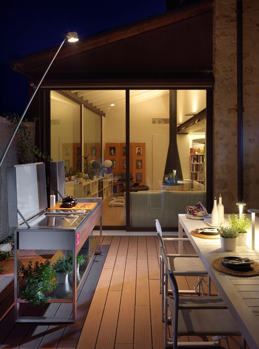 PLA.NET Outdoor Cooking Мобильная летняя кухня с газовым барбекю Oasi sun-id-1395642 - Вид №6