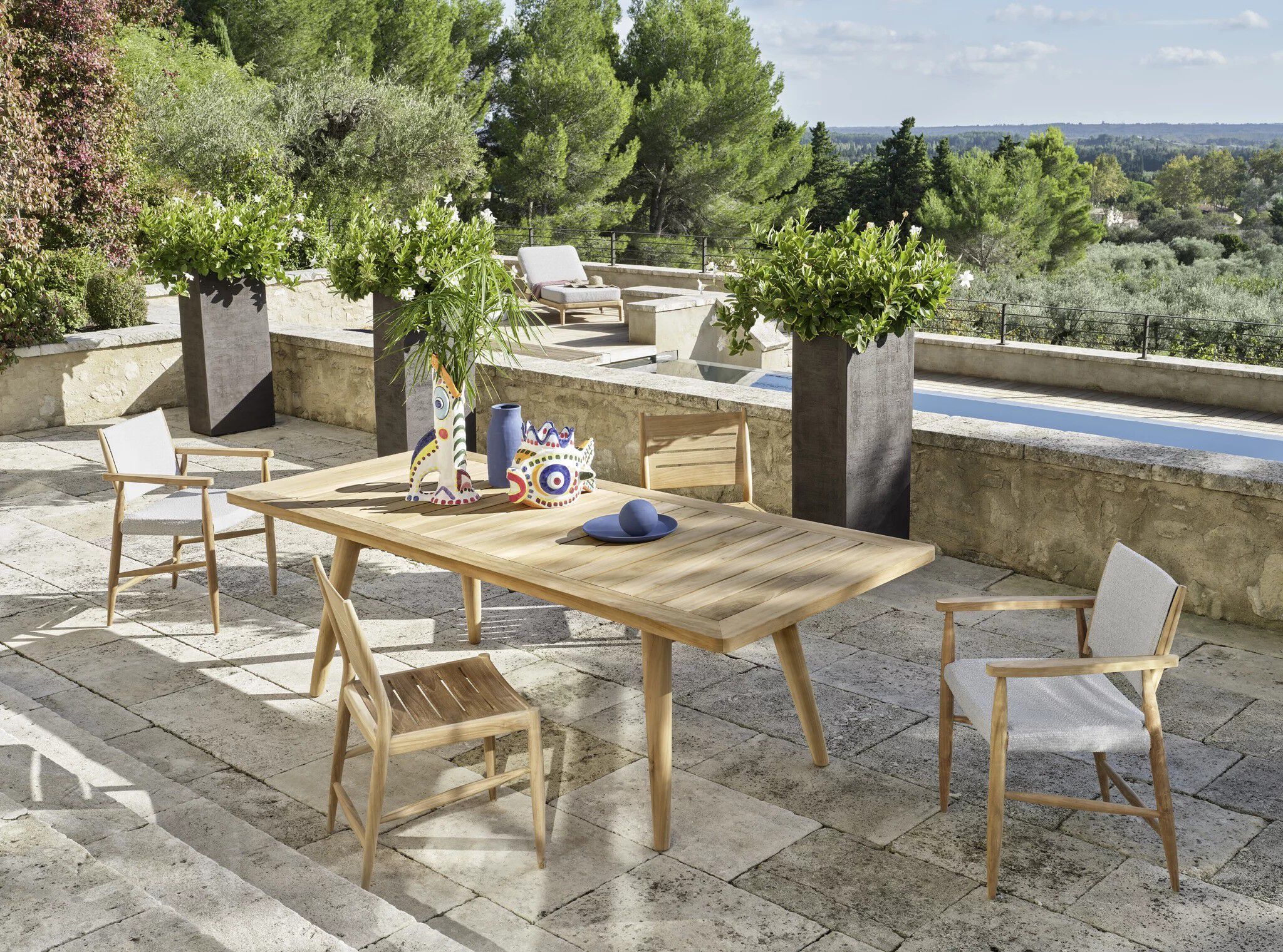 Прямоугольный стол из тикового дерева с планкой Gervasoni Gervasoni Outdoor ARCH-00142486 - Вид №2