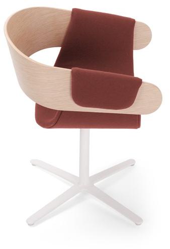 True Design Кресло вращающееся на 4 спицы с подлокотниками Kay Ka 1008 - Вид №6