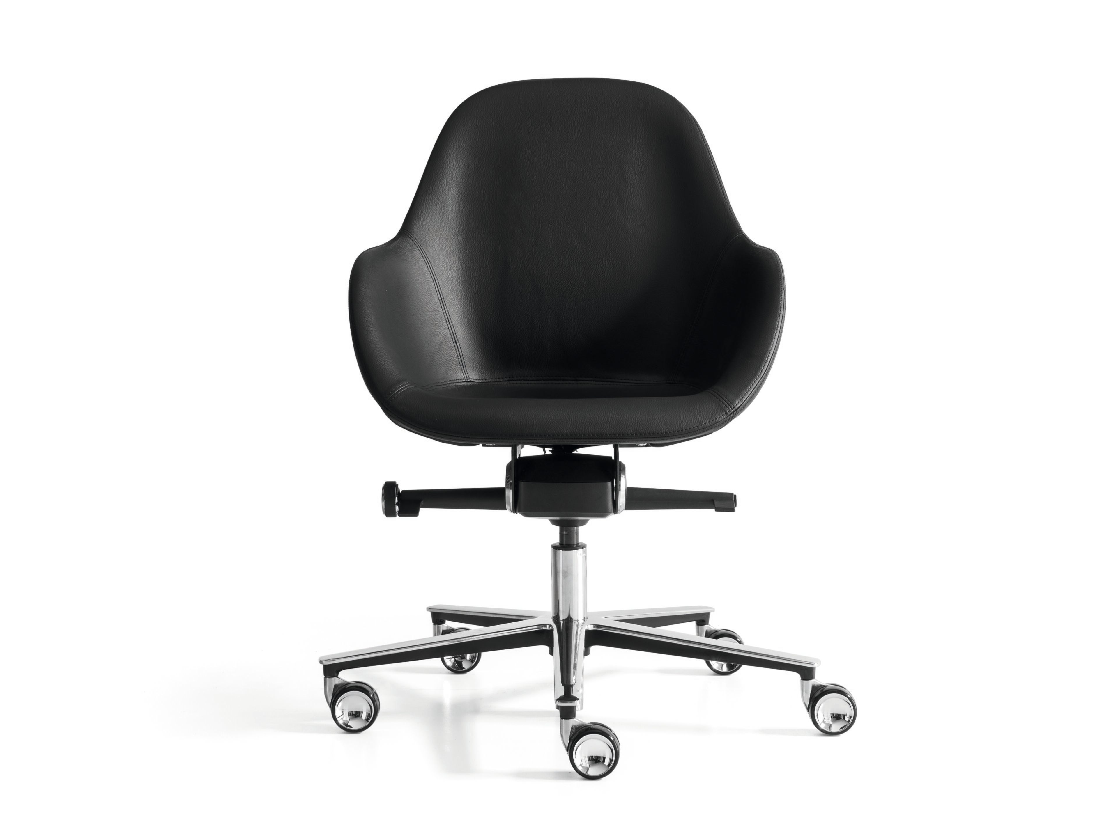 Кожаный регулируемый по высоте офисный стул с подлокотниками Martex Taara ARCH-00044424 - Вид №3