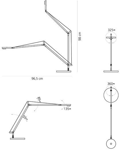 Artemide Настольная лампа регулируемого прямого света Demetra sun-id-1507679 - Вид №3