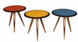 Morelato Круглый деревянный журнальный столик Carambola Art. 5607