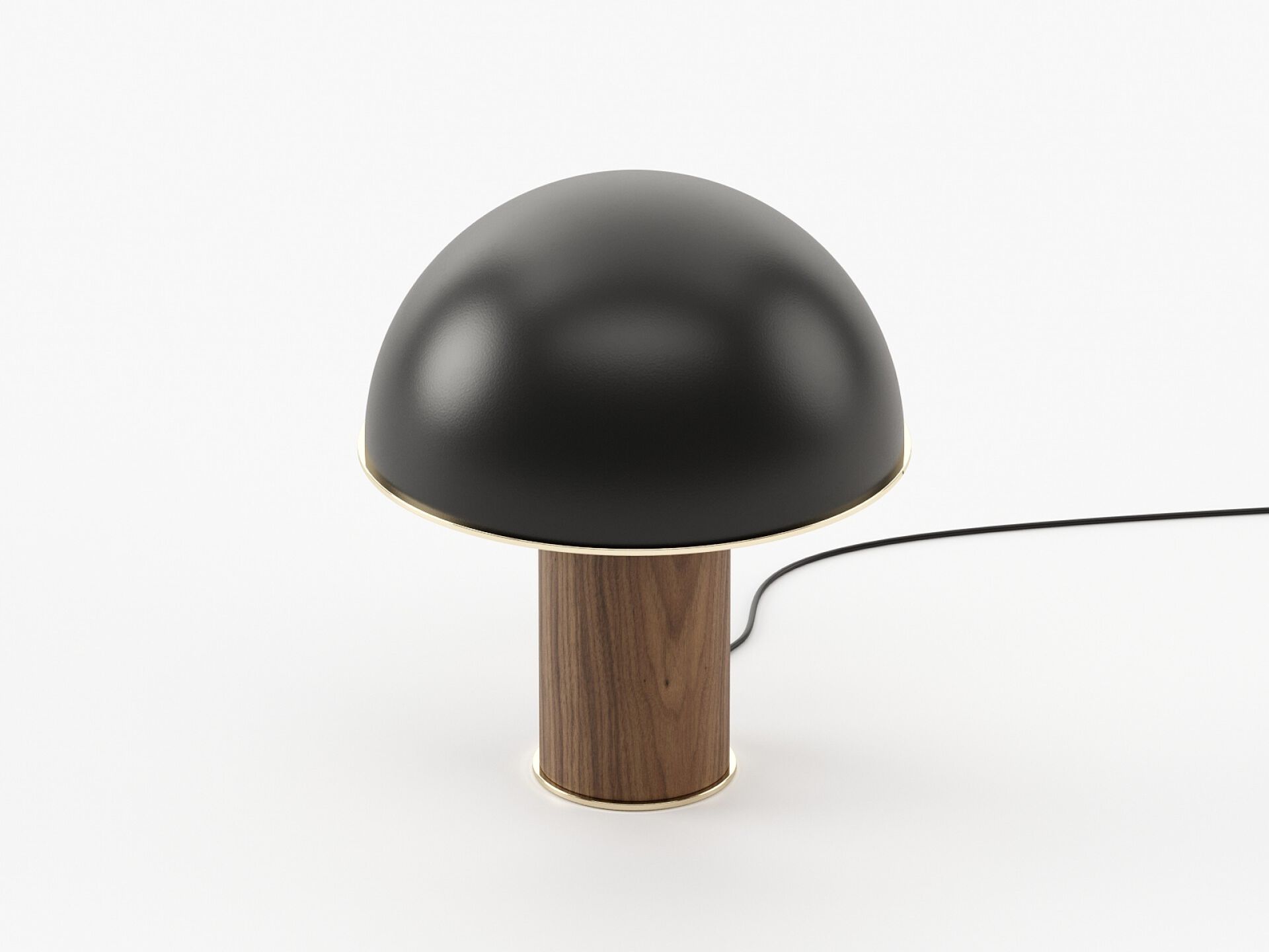 Деревянная и металлическая настольная лампа Laskasas FRANKLIN ARCH-00005887