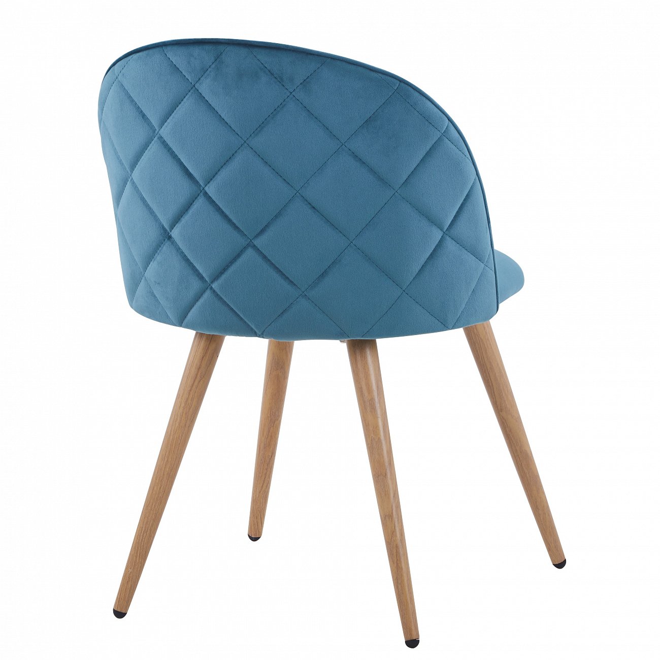 Стул с мягкой обивкой ярко-голубой с ромбами "Лион" STOOL GROUP ДИЗАЙНЕРСКИЕ 00-3881974 Голубой  - Вид №3