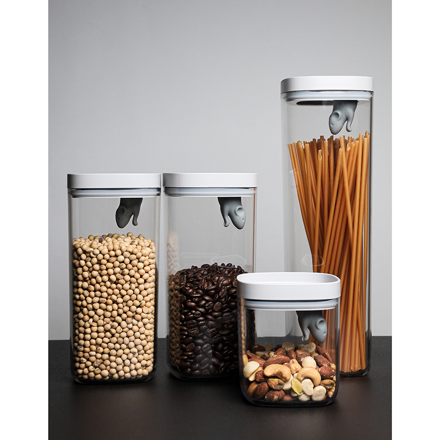 QL10348-CL-GY Набор кухонных емкостей lucky mouse Qualy  - Вид №2