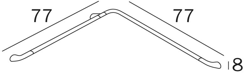 INDA® Ручка для ванной с фиксированным углом Confort sun-id-1471247 - Вид №5