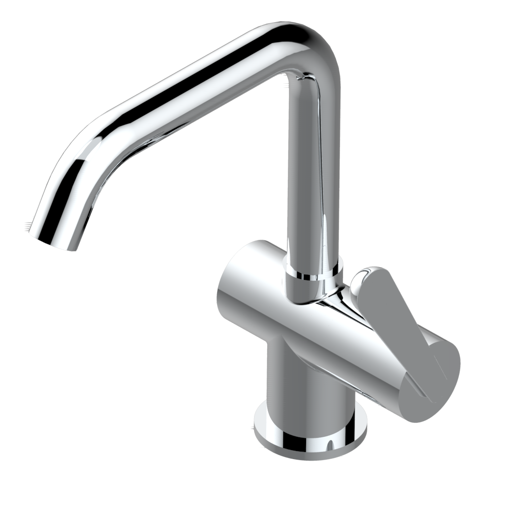 G7E-6500D Смеситель среднего размера для раковины однорычажный с донным клапаном Thg-paris Dean Хром G7E 6500D A02 CAT.A