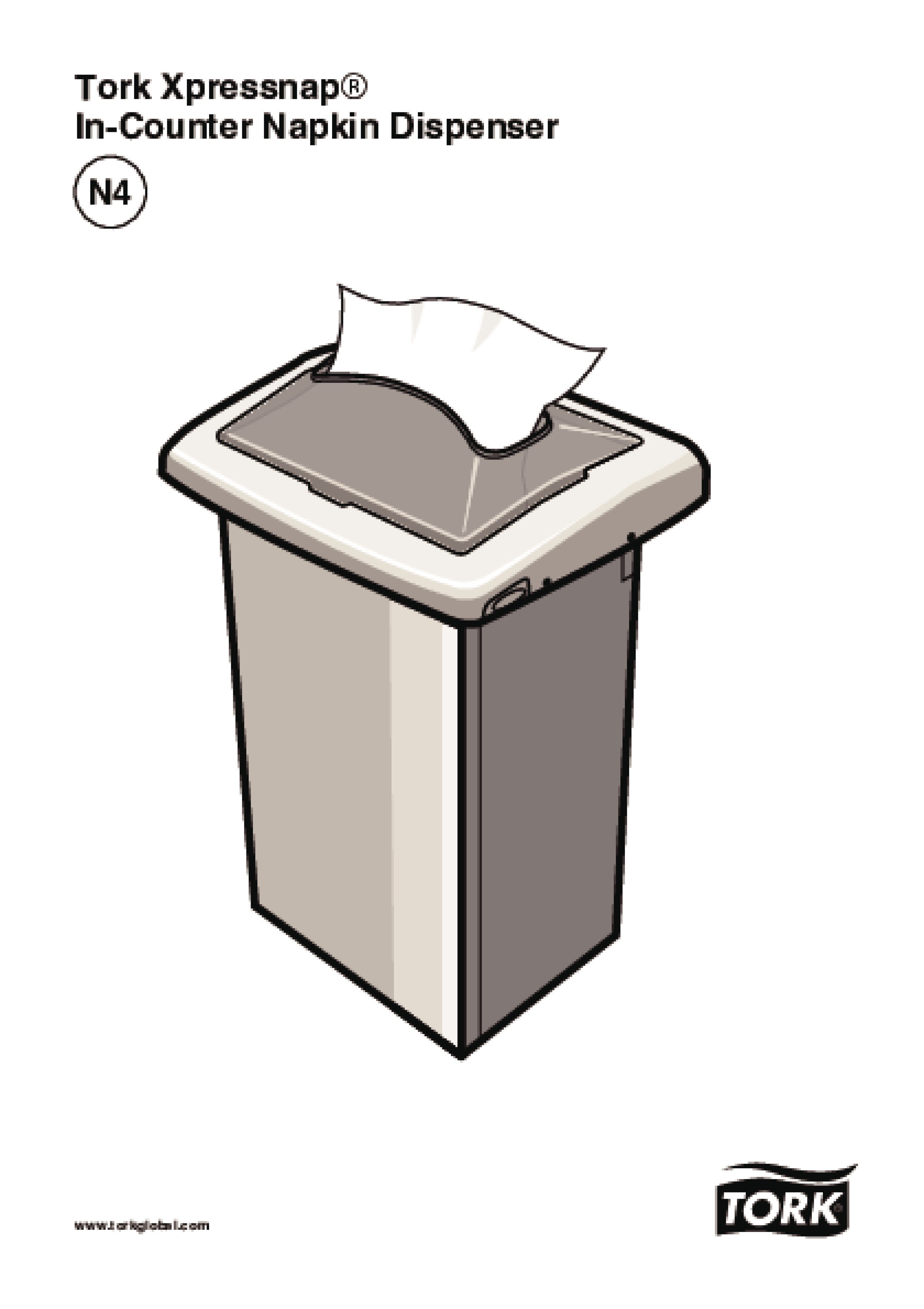 27270638 Встроенный диспенсер для салфеток xpressnap® Tork  - Вид №4
