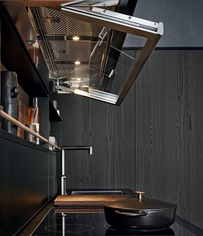 Poliform Кухня из стали и дерева с полуостровом sun-id-1424834 - Вид №32