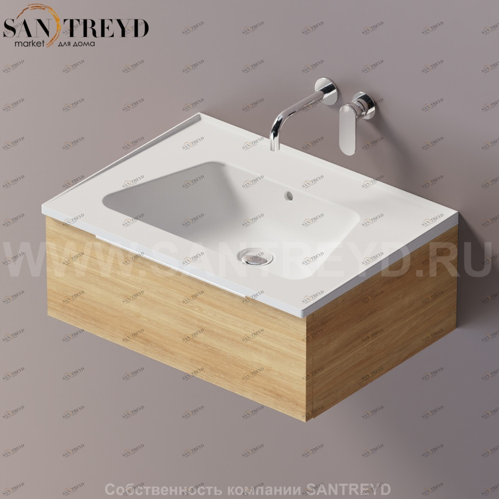 Flaminia BLOOM Тумба под раковину 70 см с 1 ящиком BBX991.WR Ceramica Flaminia