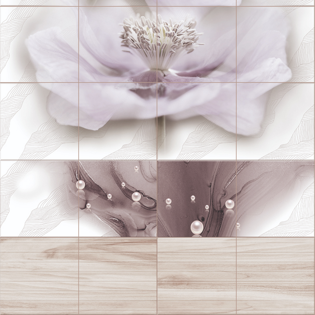 Панель пласт. "Новита" Флёр (Узор) 2,7*0,25 АКВАТОН Novita STSR-423 - Вид №1