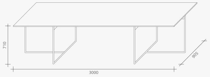Lema Прямоугольный стол из реконструированного мрамора sun-id-1510023 - Вид №5