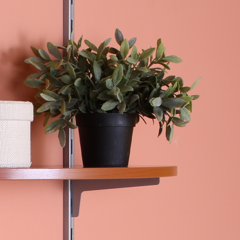 Полка фигурная , 800x250x16 мм, вишня LJPS0325 Public Steel Россия  - Вид №4