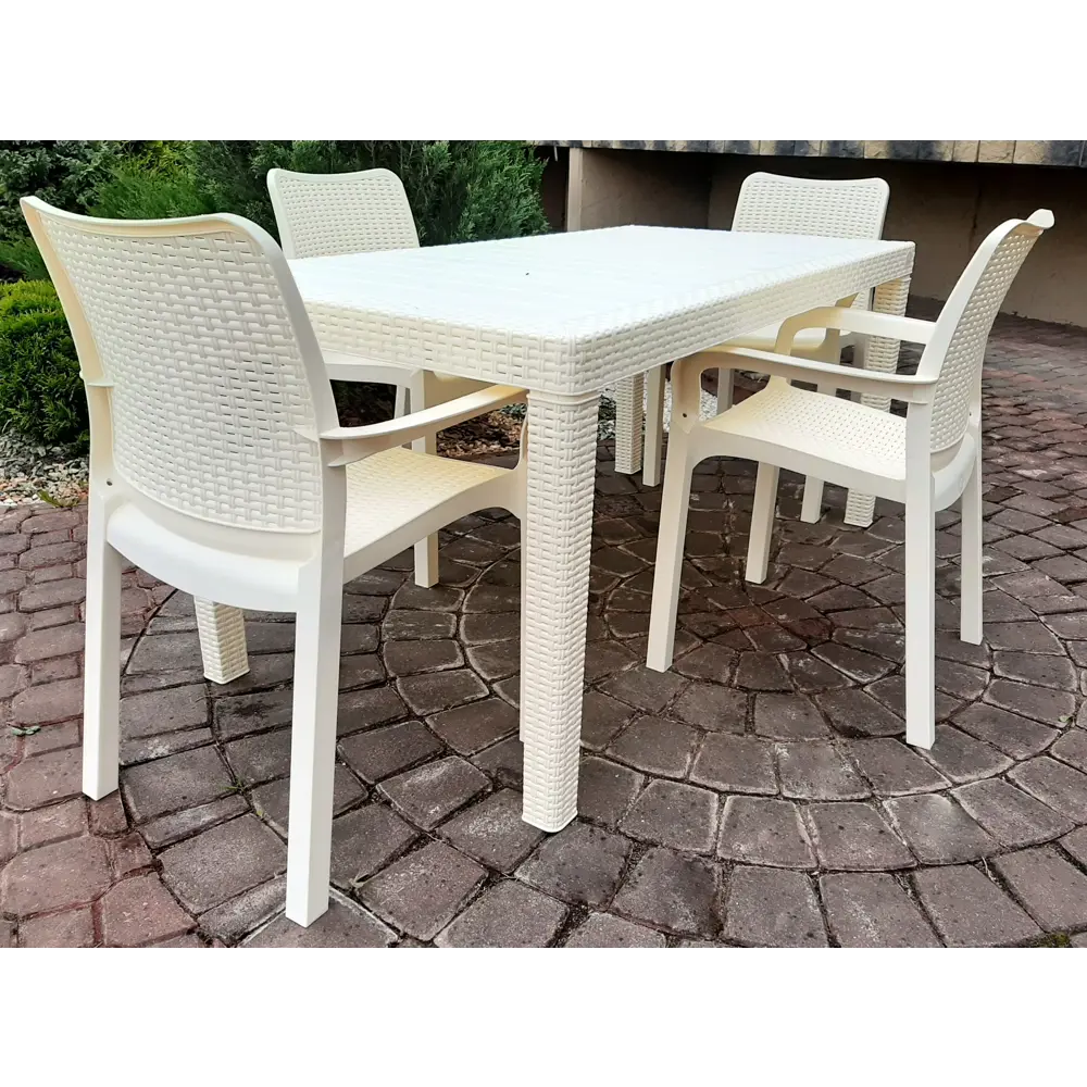 Стул Inreen Rattan 50.6х58х83.3 см пластик бежевый 84347955 STLM-2187209 INGREEN - Вид №6