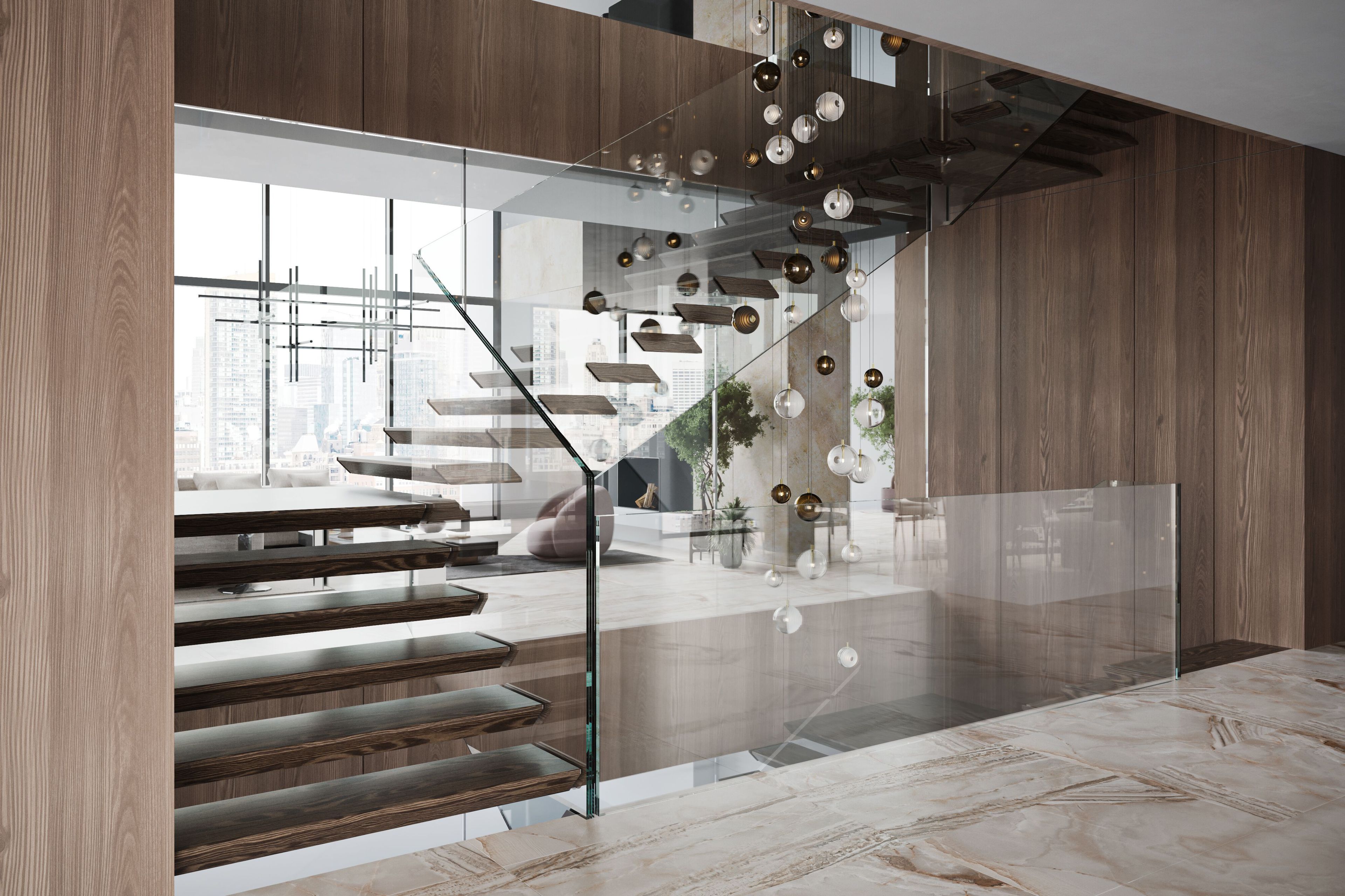 Лестница из дерева и стекла Siller Treppen MEGA MANSION ARCH-00080133 - Вид №1