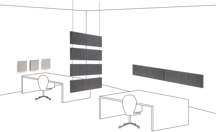 HEY-SIGN Подвесная акустическая панель из войлока Wave sun-id-1444222 - Вид №7