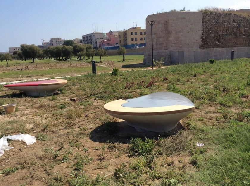 Manufatti Viscio Изогнутая скамья из реконструированного камня sun-id-1491143 - Вид №11