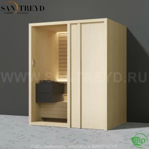 Effegibi YOKU.D45 BI.70200021 Био-сауна с правой дверью. Мощность: 4,5 кВт макс. Размеры: длина 174 см, ширина 132 см. Отделка: осина термообработанная
