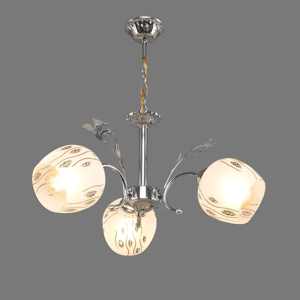 Люстра подвесная «Серенада» КС30066/3P, 3 лампы, 9 м², цвет хром КЛЮЧНИК STLM-2086885 - Вид №3