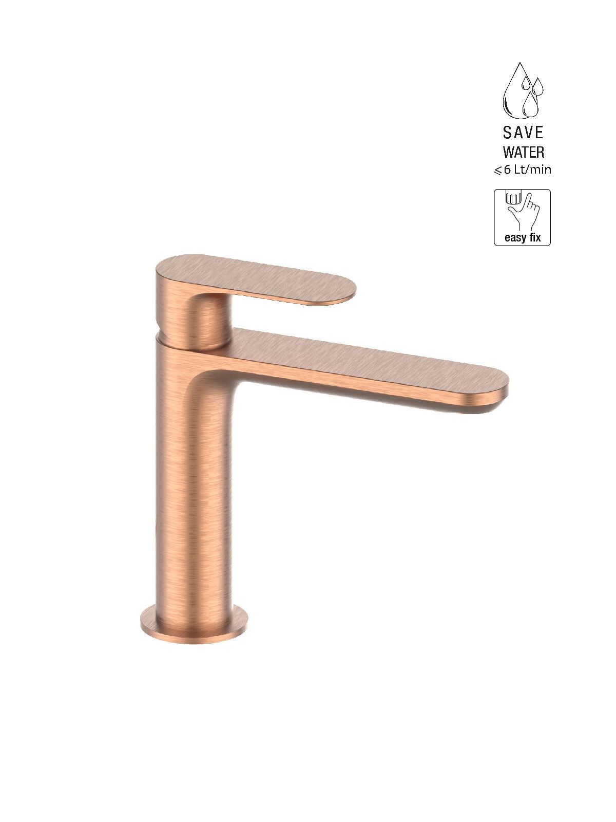 Однорычажный смеситель для раковины без слива Rubinetterie Frattini Lea ARCH-00023808 - Вид №13