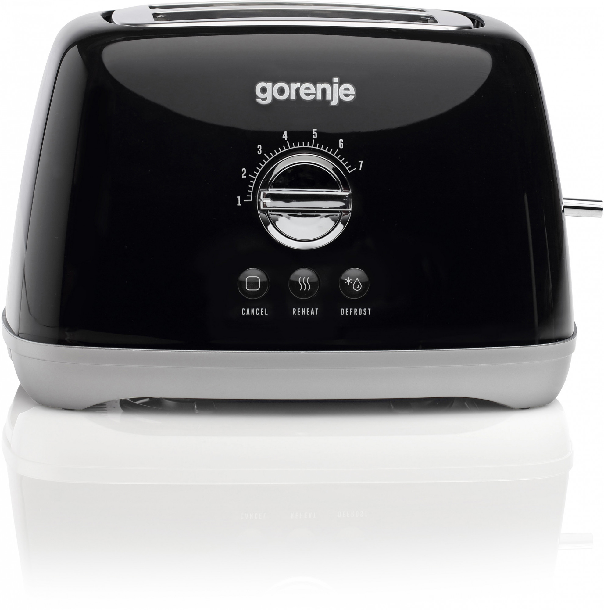 T900RLBK Тостер / 1000 вт, 2 секции, 7 режимов, черный Gorenje Santreyd 