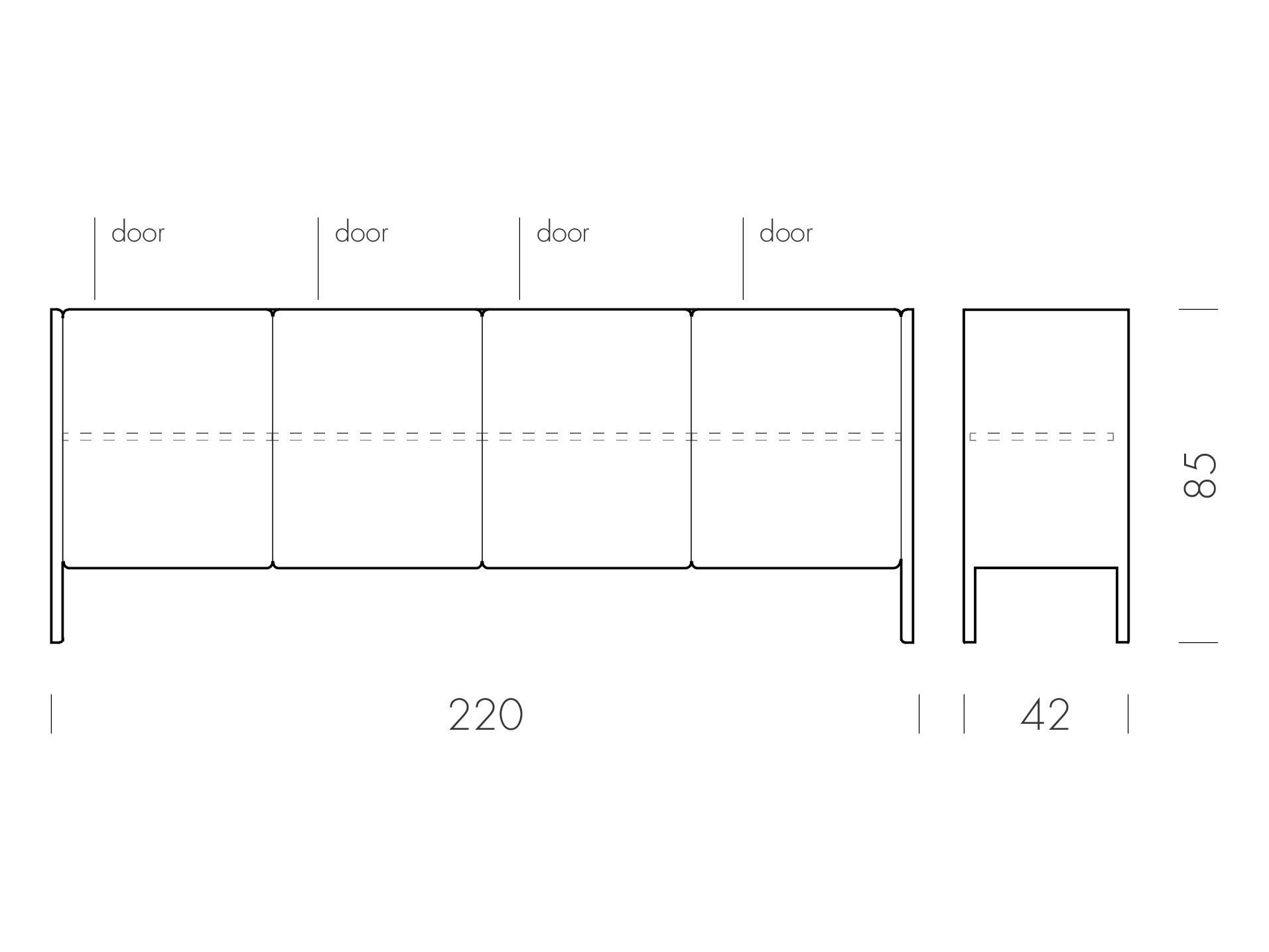 Шкаф из дуба с распашными дверями Gazzda DVOR ARCH-00078635 - Вид №4