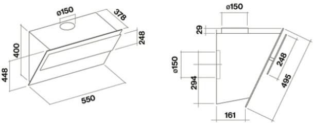 Falmec Настенная вытяжка из закаленного стекла со встроенной подсветкой Design sun-id-1369617 - Вид №2