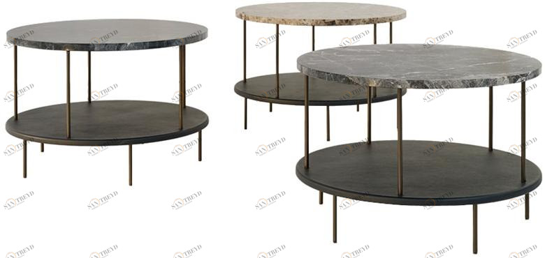 Wittmann Низкий мраморный журнальный столик sun-id-1404432