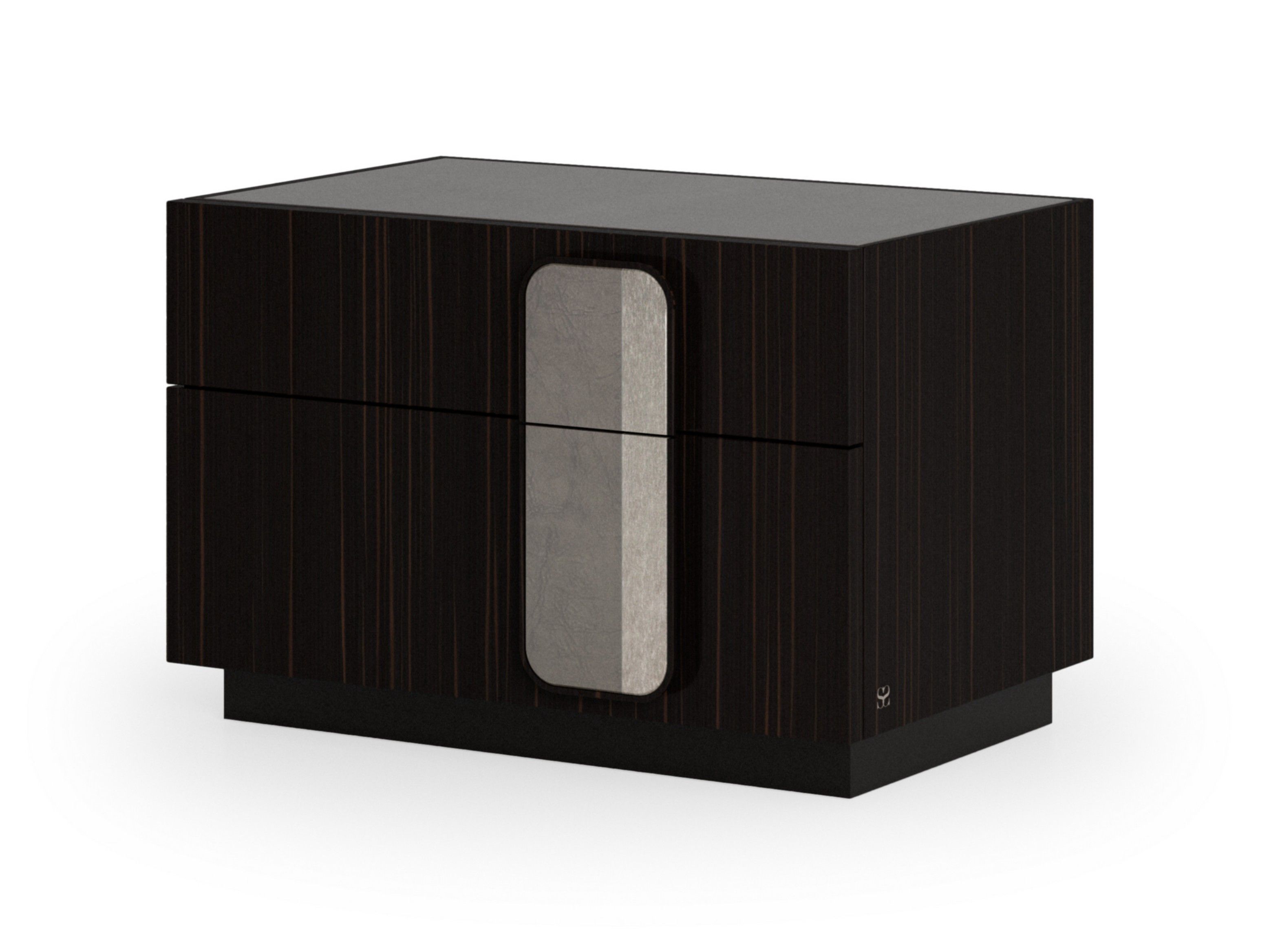 Прямоугольная тумбочка из черного дерева с ящиками Sicis Dover ARCH-00042168