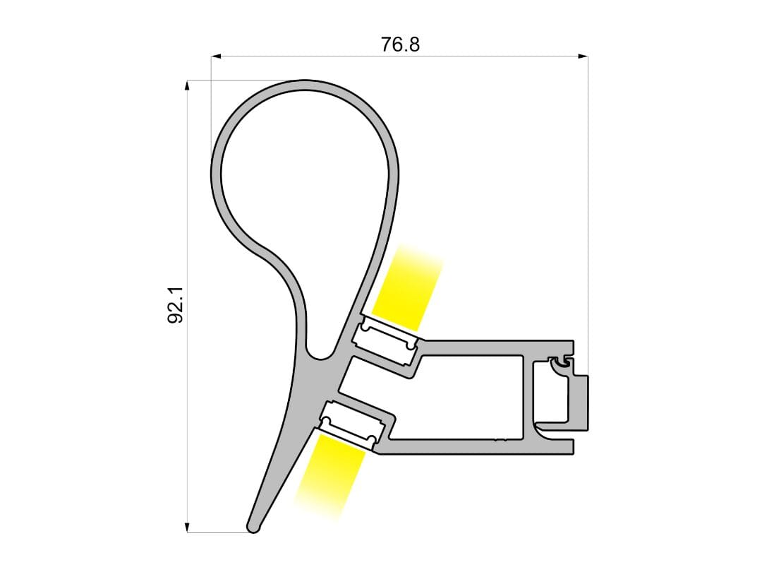 Алюминиевые поручни со светодиодами Design Luce VIRGOLA ARCH-00148661 - Вид №3