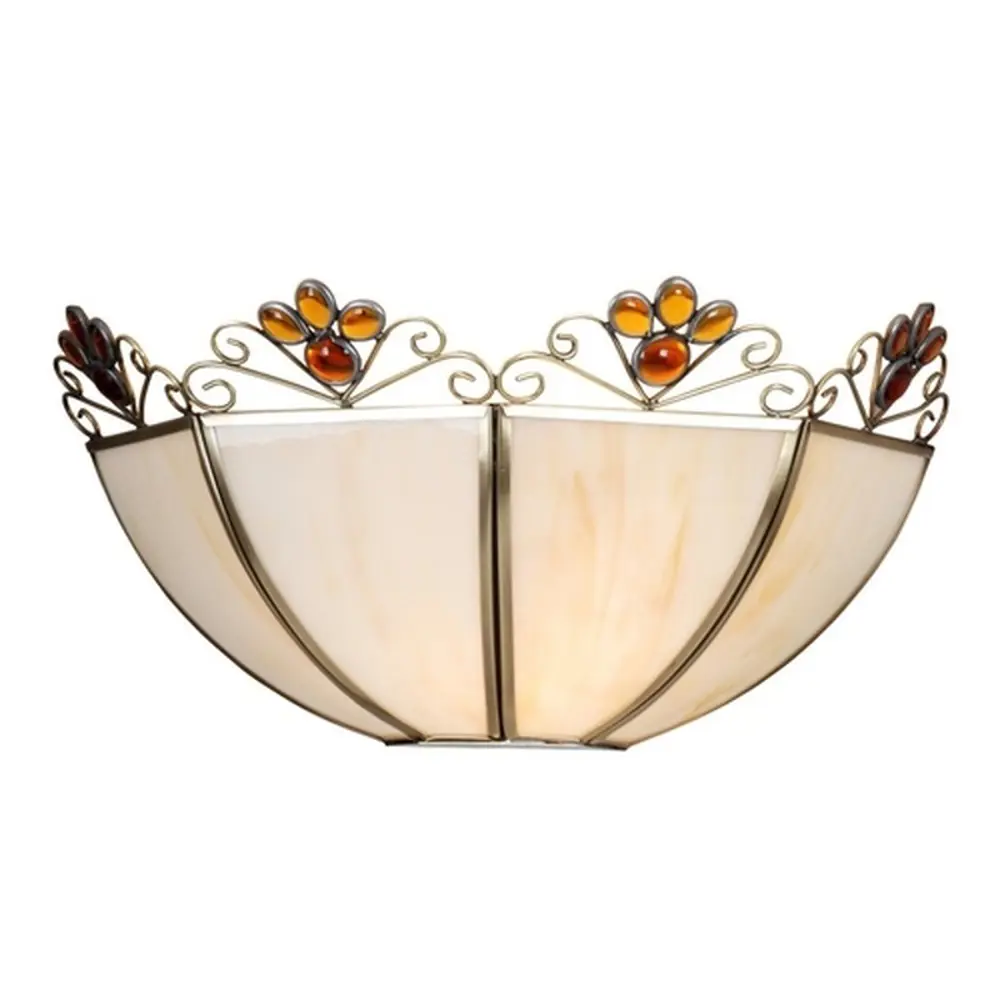 Бра Copperland 1xE27x60 Вт, металл/стекло, цвет бронза/мультиколор 14236890 STLM-2166216 Arte Lamp 
