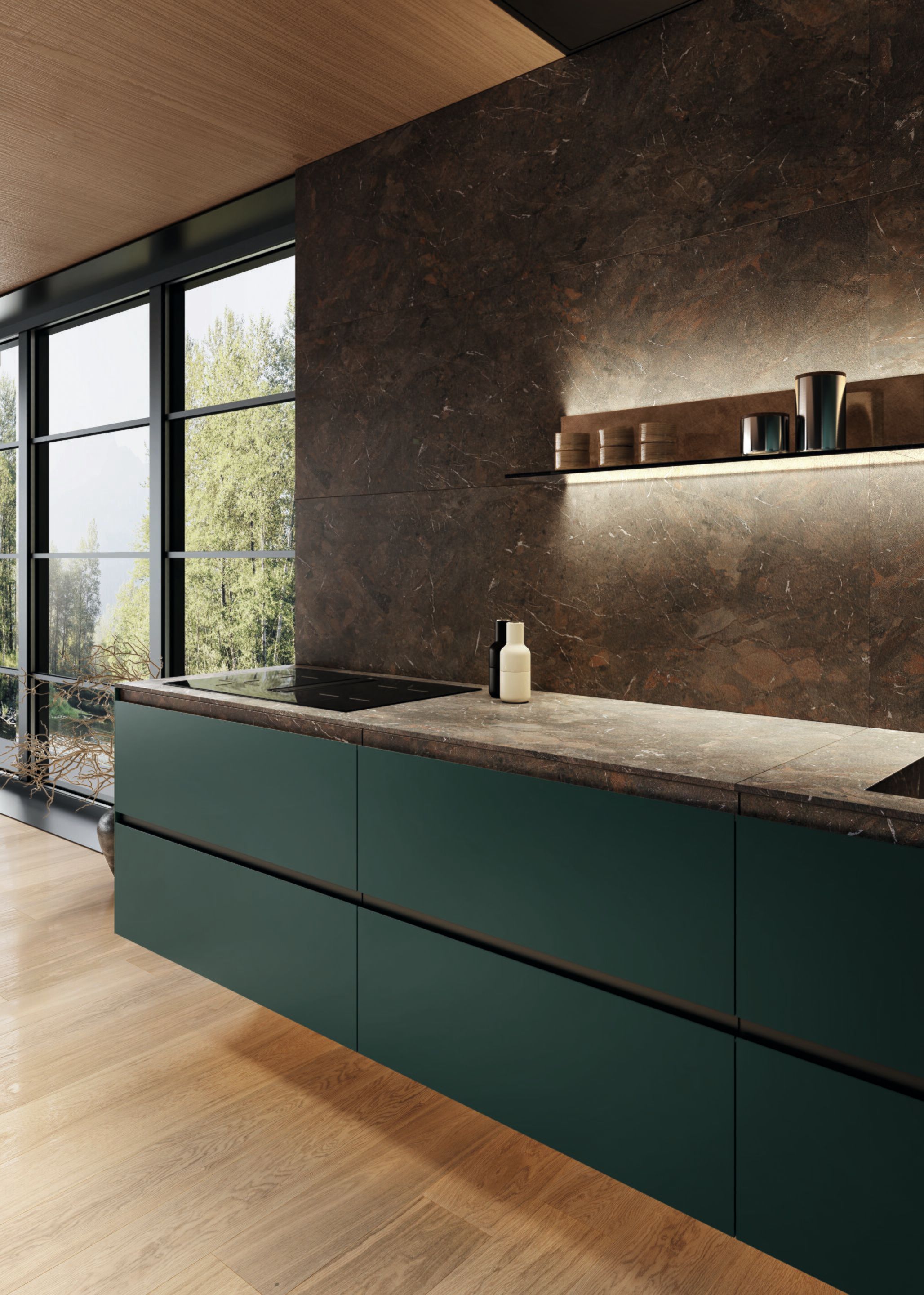 Кухня без ручек Lago 36e8 CUT KITCHEN 2820 ARCH-00031146 - Вид №2