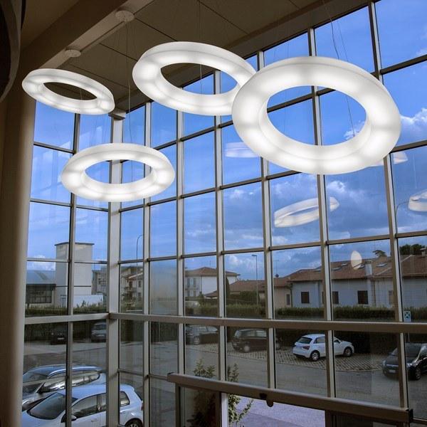 Martinelli Luce Светодиодный подвесной светильник из полиэтилена с диммером Circular pol 2057/j - Вид №8