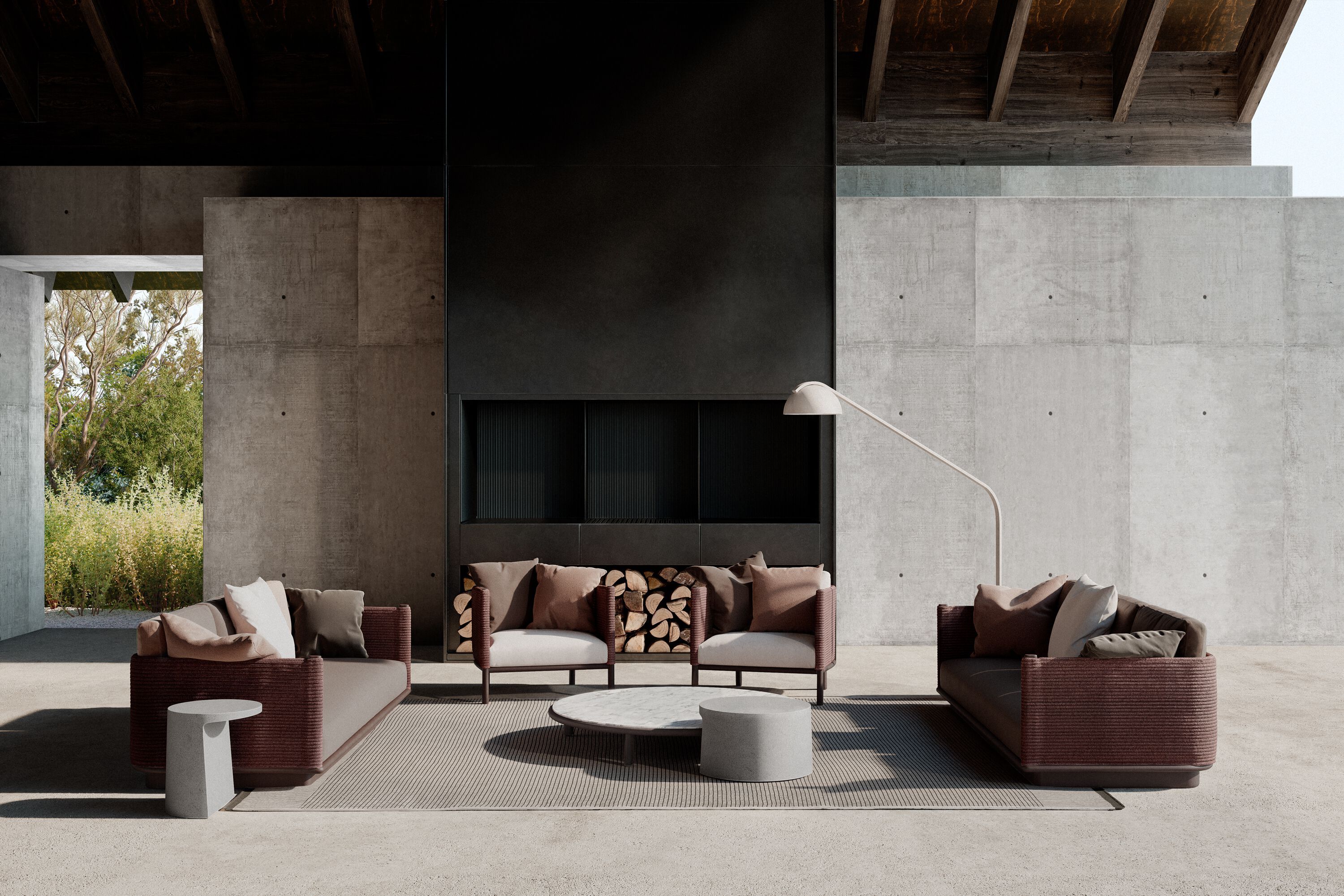 Тканевое садовое кресло с подлокотниками Kettal Джиро ARCH-00069620 - Вид №6