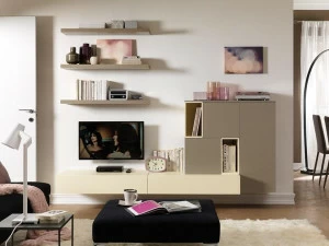 Moretti Compact Настенная модульная лакированная стенка для хранения вещей