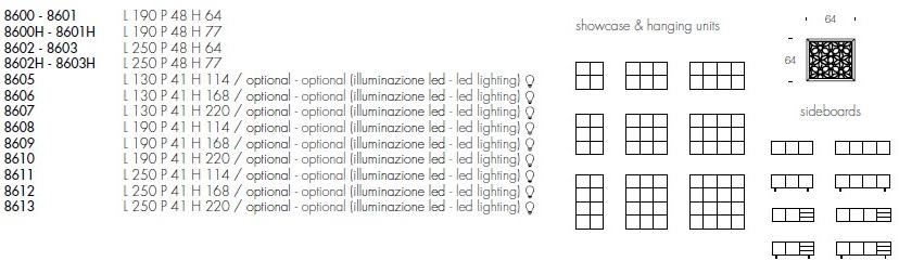 Tonin Casa Витрина из дерева и стекла Granada sun-id-1486433 - Вид №3