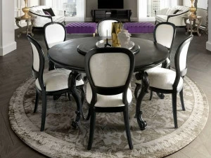 Andrea Fanfani Круглый деревянный стол с ленивой сьюзан Tornabuoni 6007