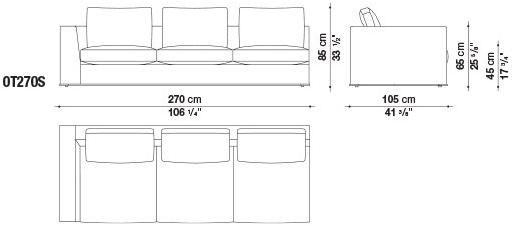 Maxalto Диван из ткани Otium sun-id-1372446 - Вид №30