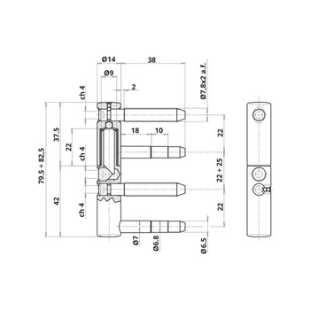 Otlav EXACTA D14 KZN петля регулируемая LK01-97 - Вид №1