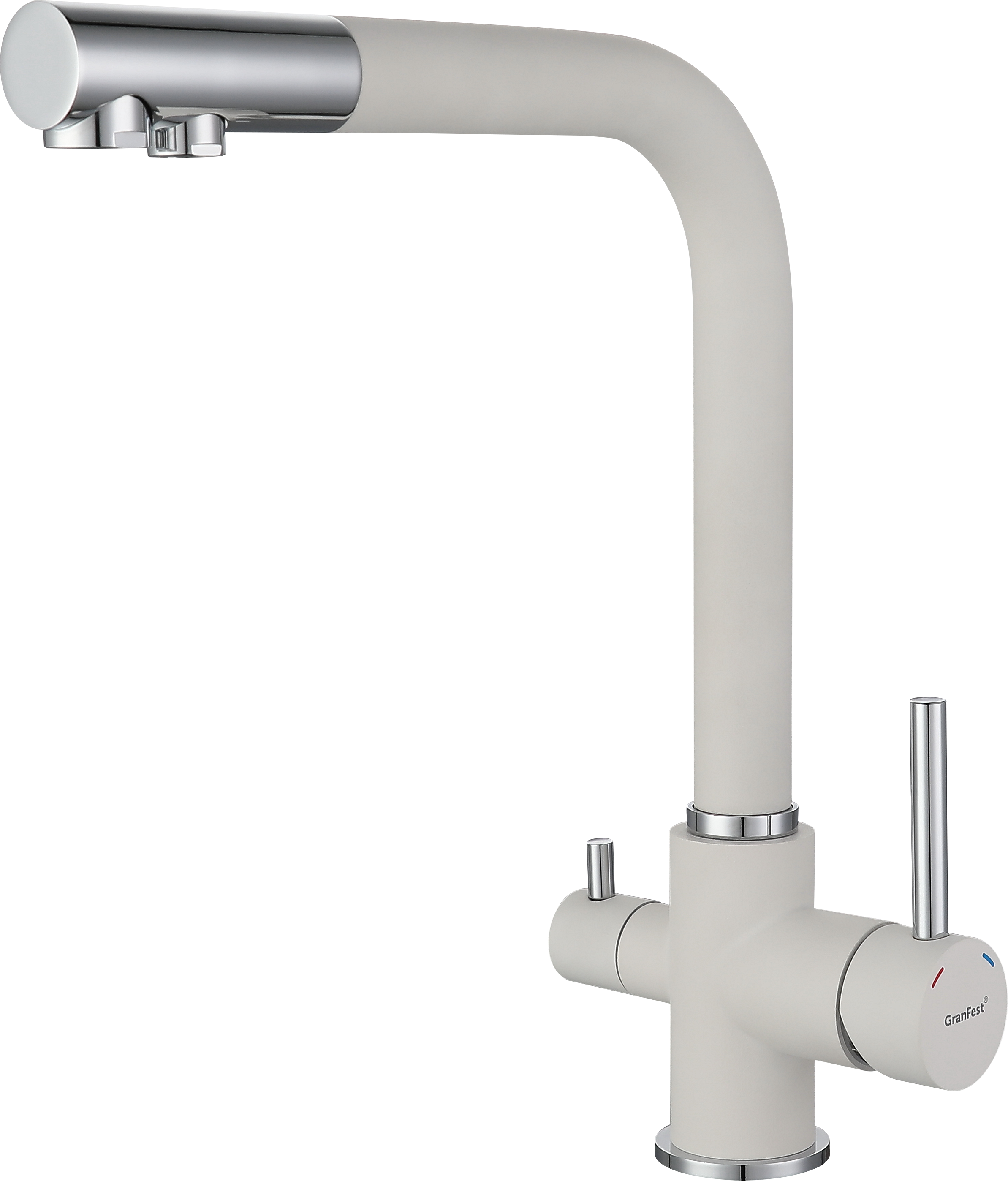 Кухонный смеситель 3611 иней GranFest 