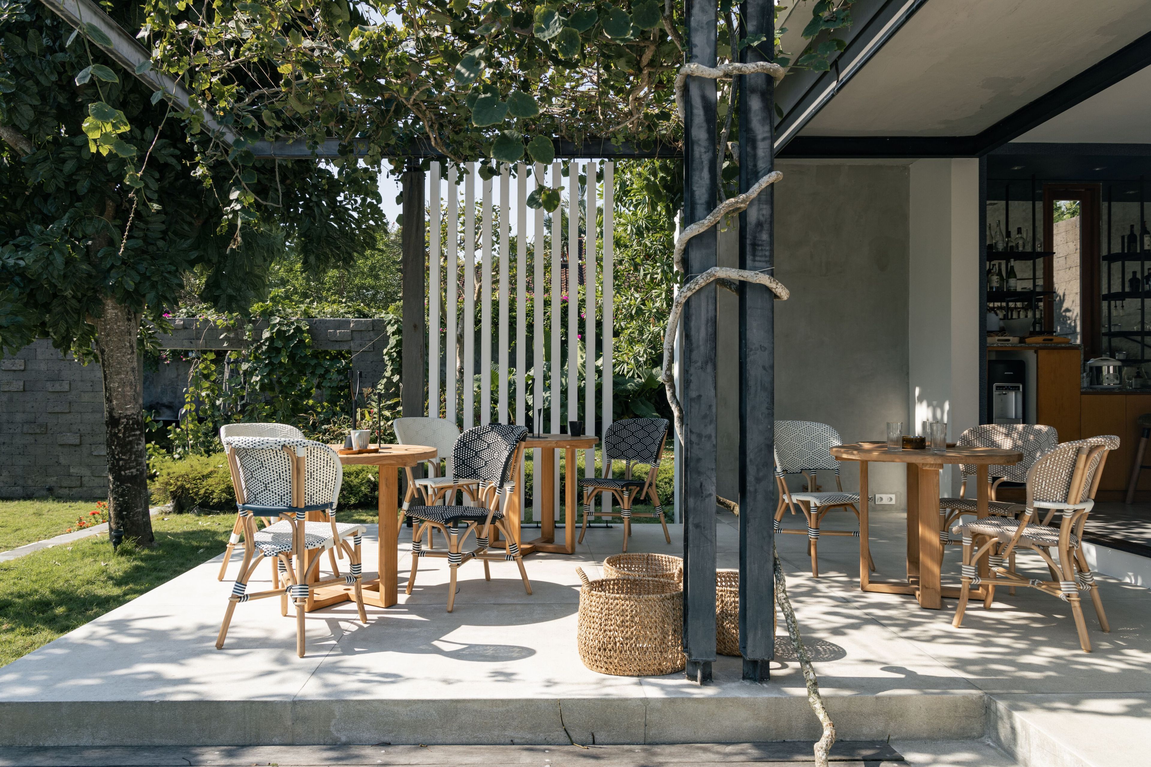 Ротанг сад стул с открытой спинкой cbdesign бистро ARCH-00150703 - Вид №16