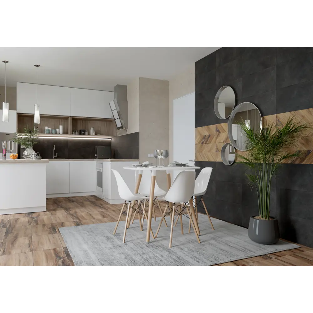 Керамин Студио — настенная плитка 60×30 см с рельефной фактурой 88923928 STLM-1515331 - Вид №4