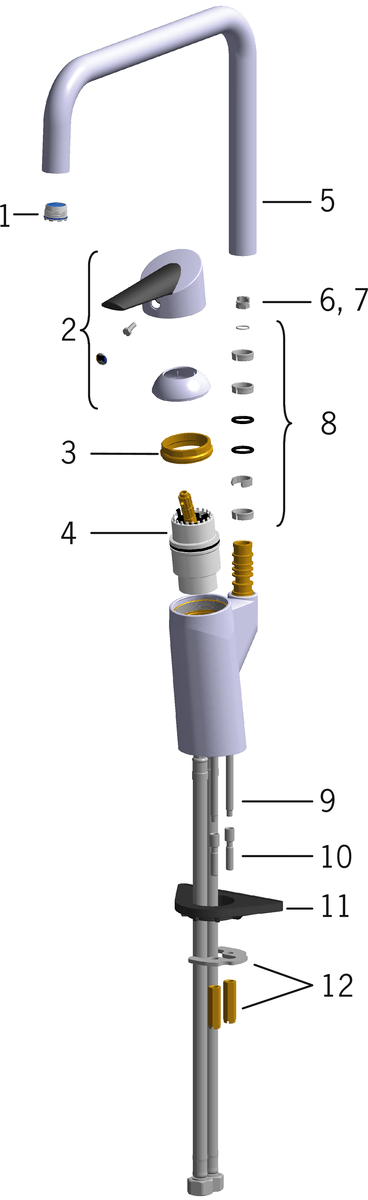 Oras 2733FG Смеситель для кухни 2733FG Optima Хром  - Вид №5