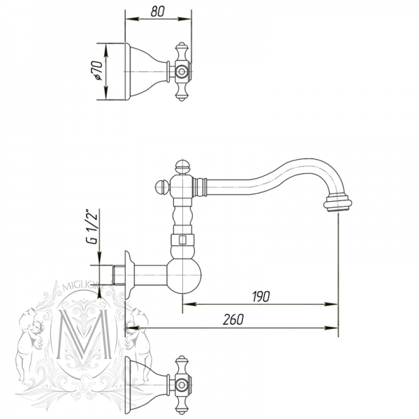 27269 Cмеситель Migliore Prestige - Вид №1