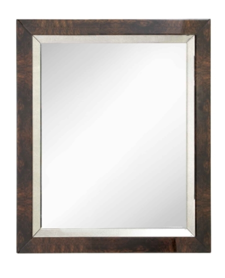 Зеркало прямоугольное настенное эбеновое дерево Burnett PUSHA ДИЗАЙНЕРСКИЕ 062637 Коричневый  - Вид №1