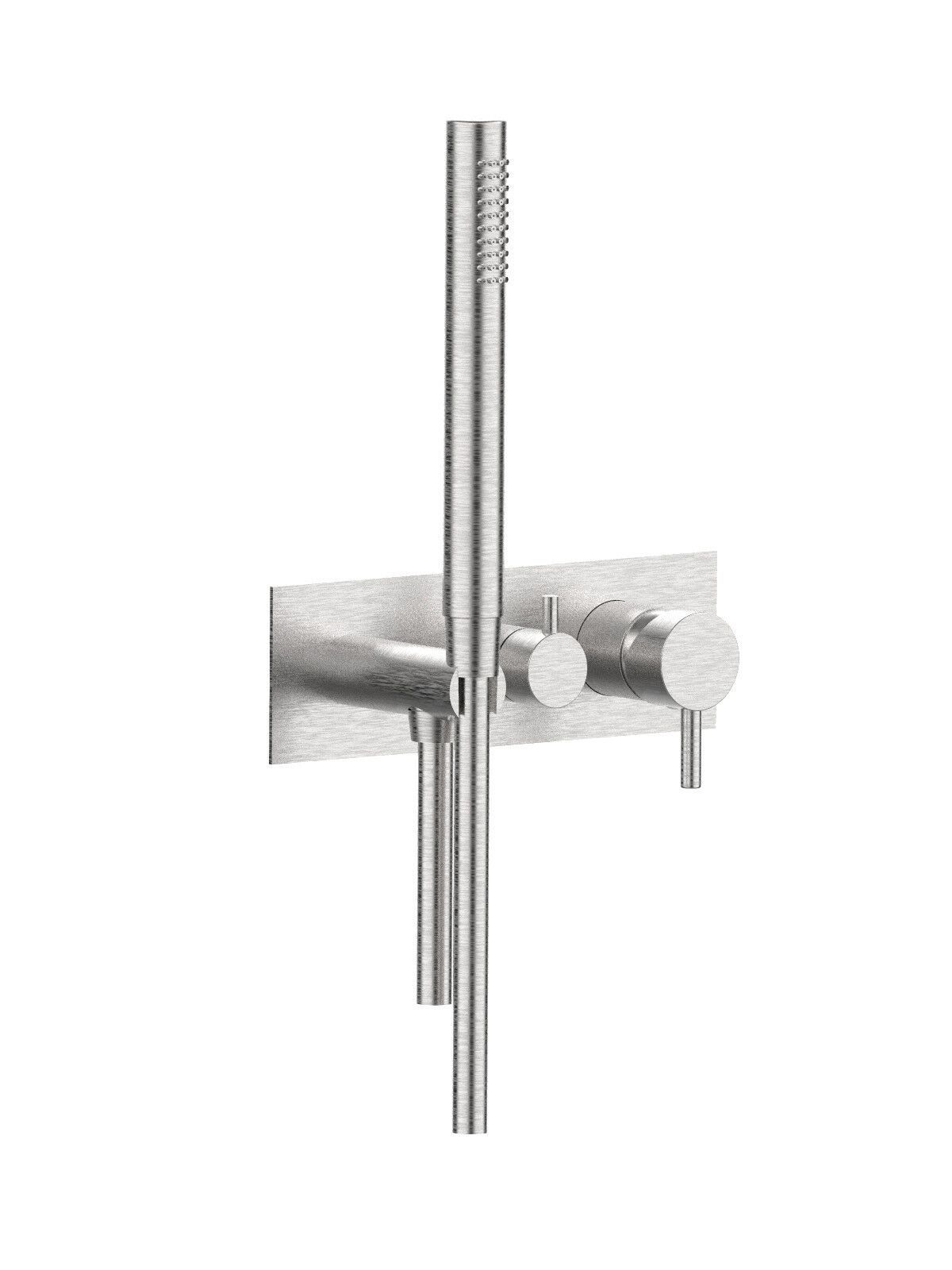 Настенный смеситель для ванны с 3 отверстиями и ручным душем Rubinetterie Frattini отдельная эстетика ARCH-00136591 - Вид №49