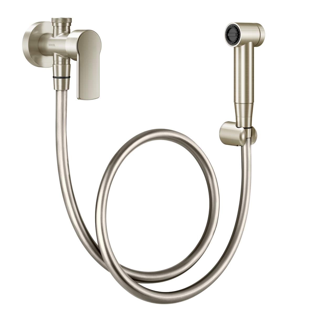 00848844 Гигиенический душ с краном 1/2" и краном из полированного никеля Docol ARGON 