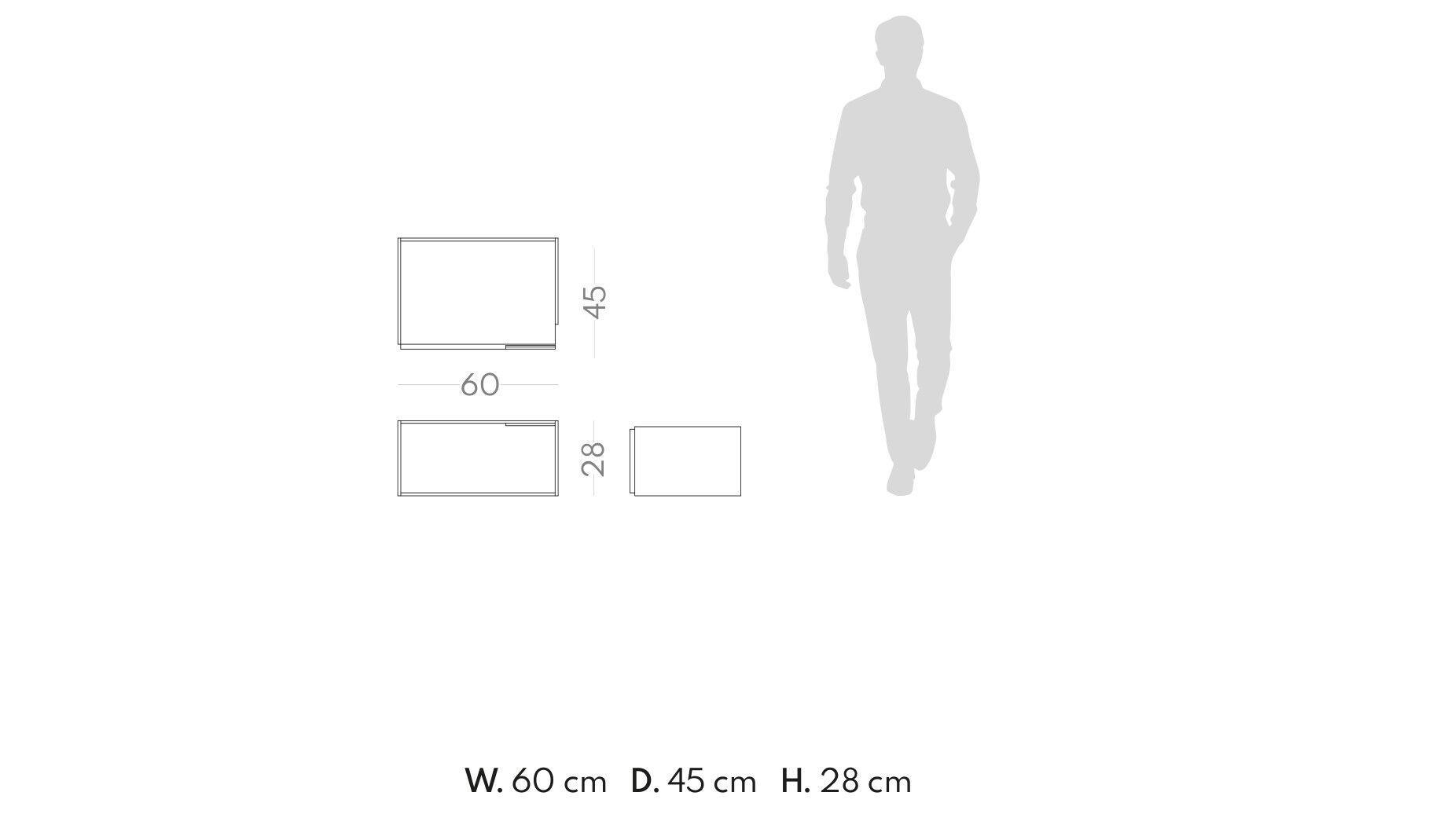 Деревянная прямоугольная тумбочка с ящиками PRADDY Miller ARCH-00003049