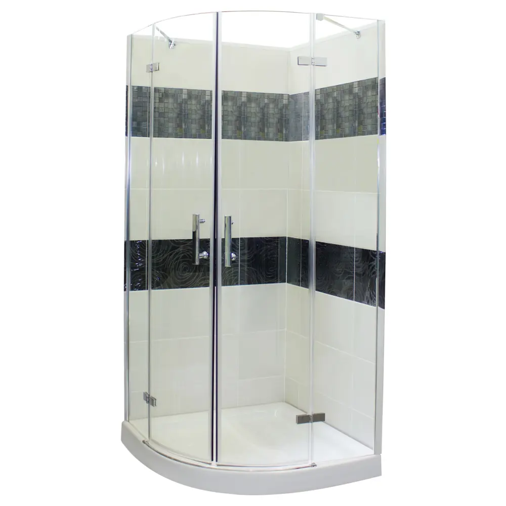 Душевая ширма Sensea Alur 1/4 круга для поддона 90х90 см 18128256 STLM-2122775 Без серии