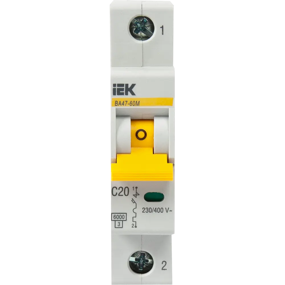 Автоматический выключатель IEK ВА47-60M 1P C20 А 6 кА 89162766 STLM-2103911  - Вид №3